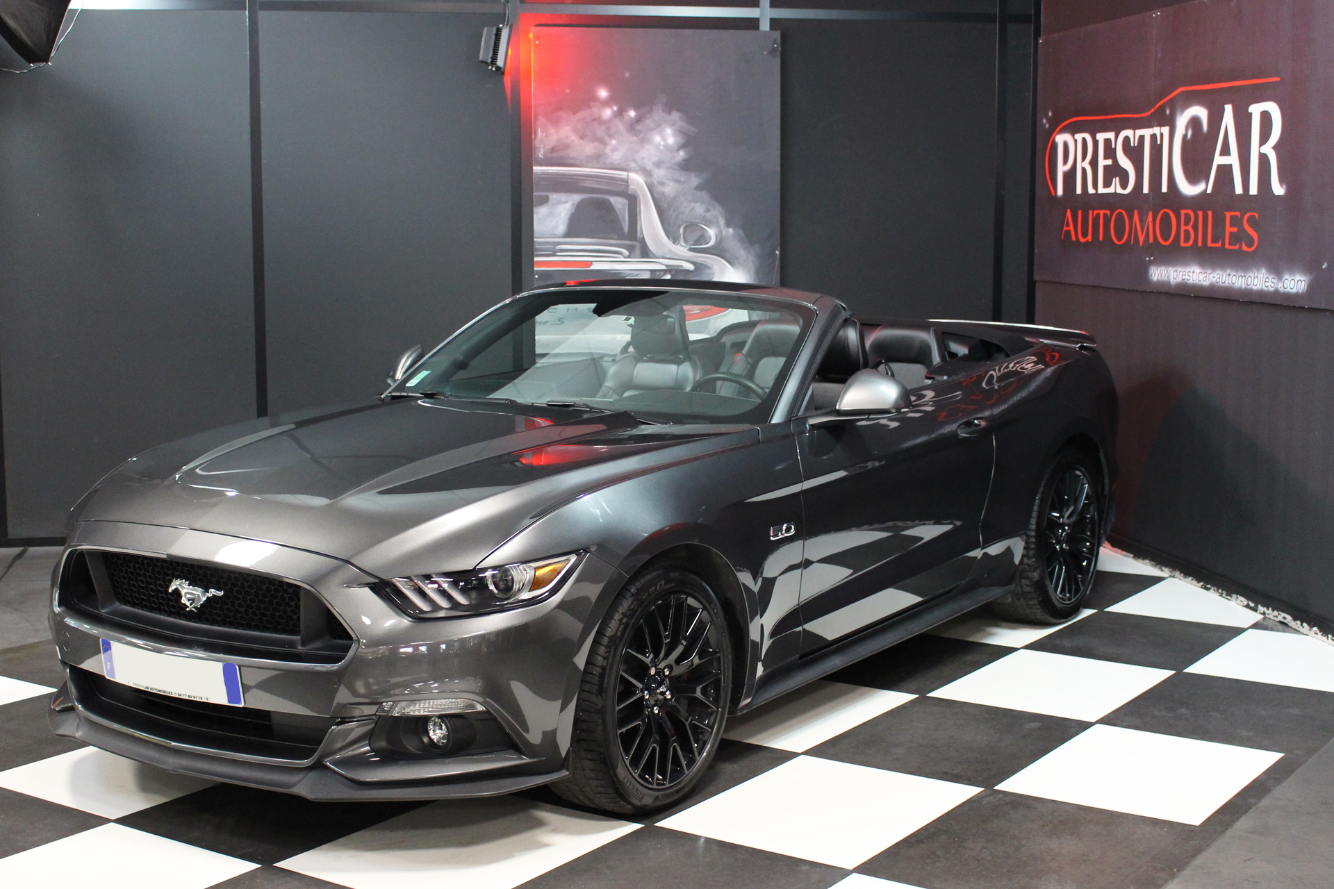 FORD Mustang GT Cabriolet 5.0 V8 421Ch BVA 2017 - Presticar Automobiles